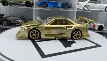 Машинка Premium Hot Wheels LB-ER34 Super Silhouette Nissan Skyline Chase Aerostyles 1:64 JKF36 Gold - Retromagaz, image 3