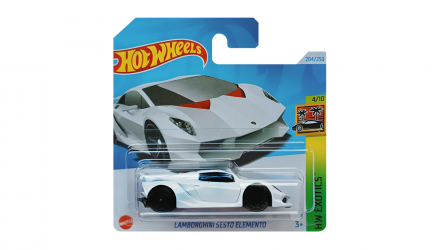 Машинка Базова Hot Wheels Lamborghini Sesto Elemento Exotics 1:64 HTC23 White - Retromagaz, image 5