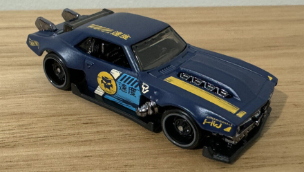 Машинка Базовая Hot Wheels Custom '68 Camaro Slammed 1:64 HKG68 Blue - Retromagaz, image 2