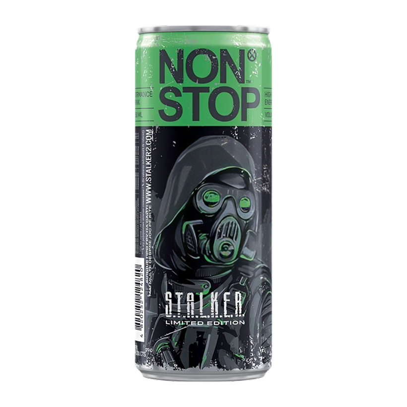 Напій Енергетичний Non Stop Stalker 2 Green 250ml - Retromagaz