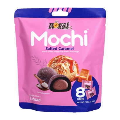 Пирожные Royal Family Моті Солона Карамель (8 Пирожных) 120g - Retromagaz