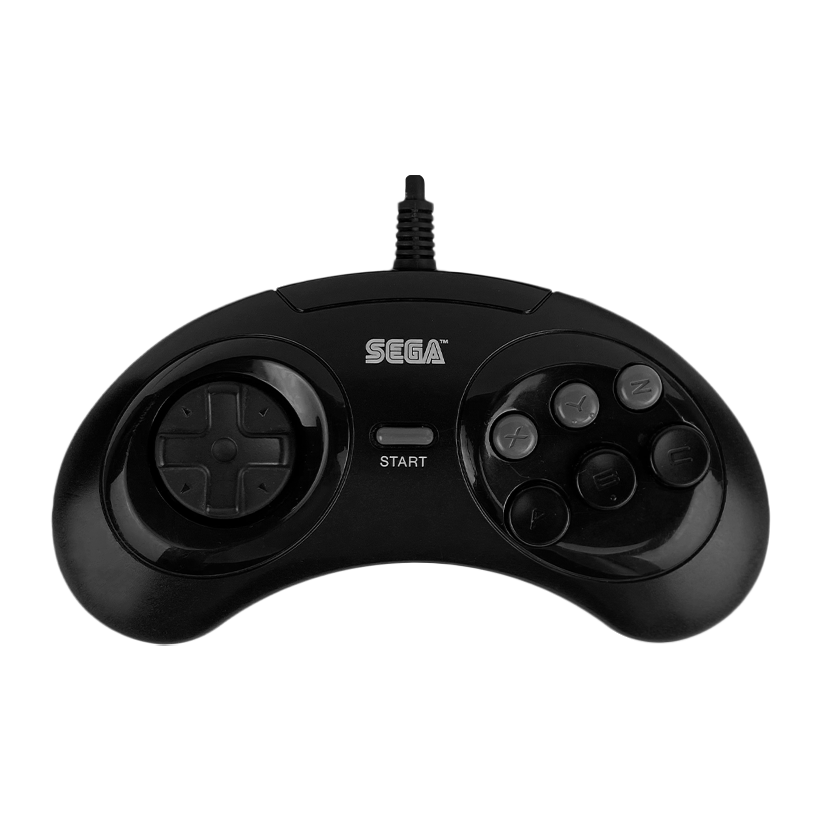 Геймпад Проводной Sega Mega Drive MK-1653 Black 2m Б/У - Retromagaz