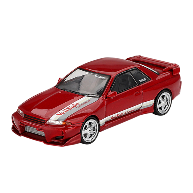 Машинка Premium MINI GT Nissan Skyline GT-R (R32) VeilSide Combat 1:64 MGT00987-CH Red - Retromagaz