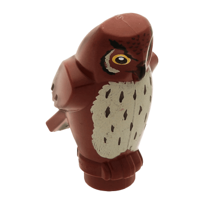 Фігурка Lego Повітря Owl Black Beak Yellow Eyes and Tan Chest Feathers Pattern Animals 92084pb01 1 4596335 Reddish Brown Б/У - Retromagaz