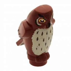Фігурка Lego Повітря Owl Black Beak Yellow Eyes and Tan Chest Feathers Pattern Animals 92084pb01 1 4596335 Reddish Brown Б/У