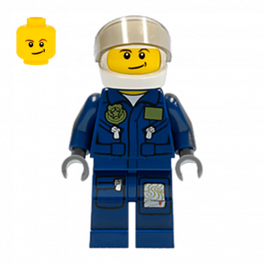 Фигурка Lego 973pb0989 Undercover Elite Police Helicopter Pilot City Police cty0359 Б/У