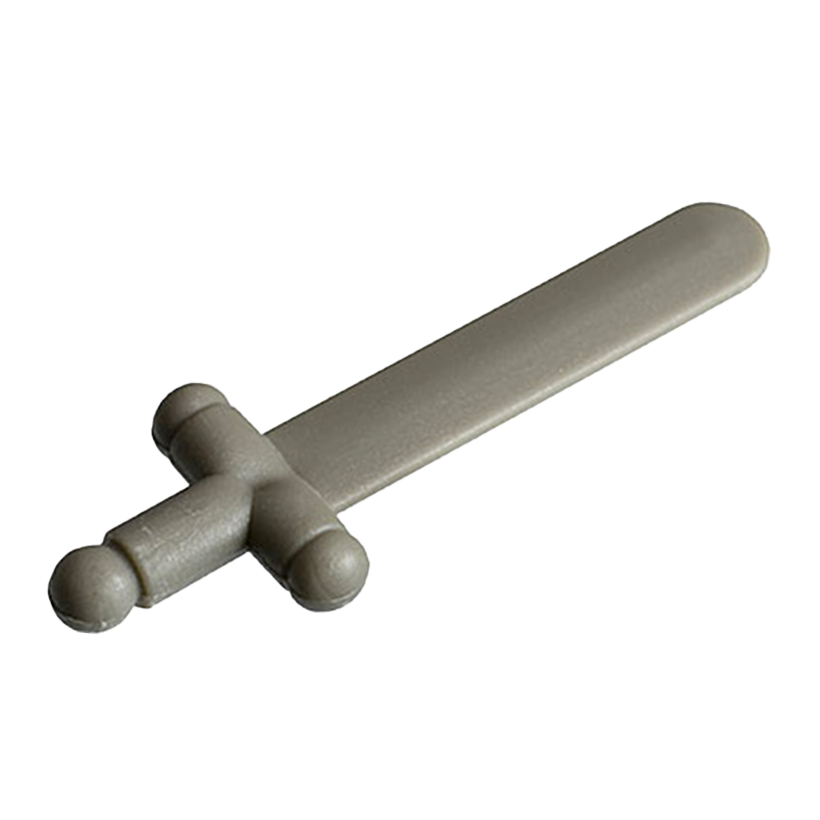 Зброя Lego Меч Shortsword 3847 3847a 4157135 Light Grey Б/У - Retromagaz