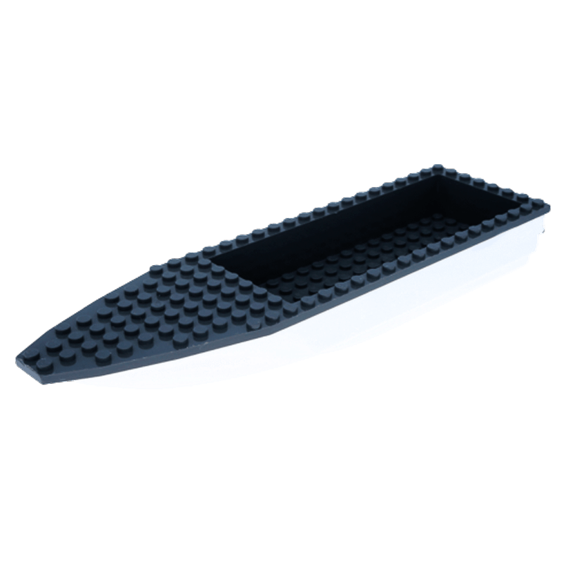 Для Судна Lego Основа Unitary 28 x 8 92710c01 92711 4609736 6173264 White Dark Bluish Grey Б/У - Retromagaz