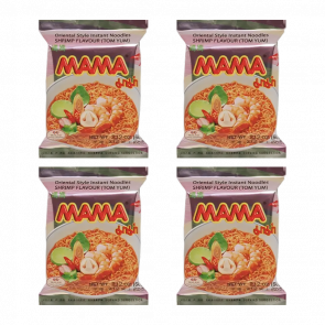 Набор Лапша 4шт Mama Том Ям Оригінальна Острая 60g - Retromagaz