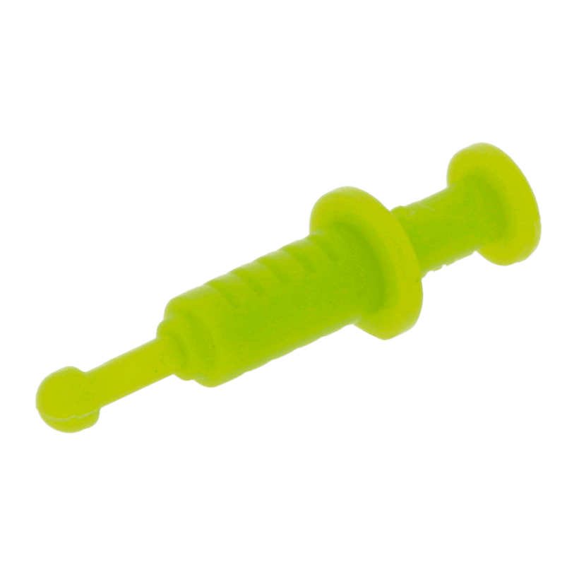 Інше 4шт Lego Syringe 87989 4654583 6086765 Lime Б/У - Retromagaz