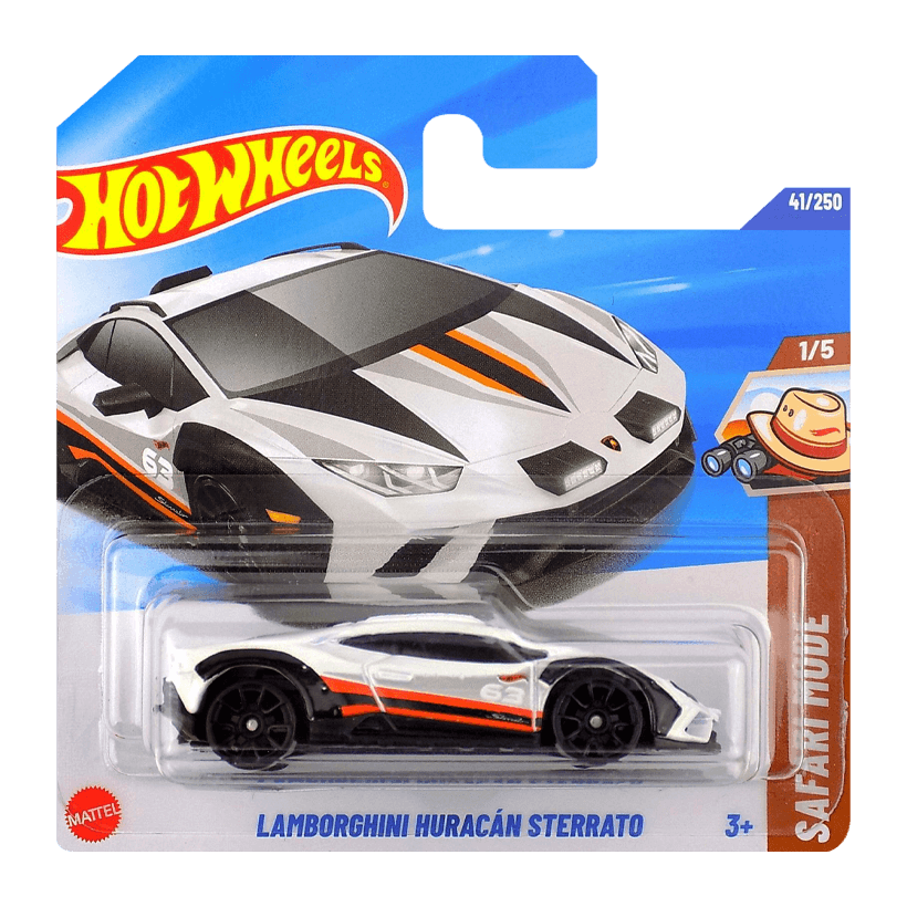 Машинка Базова Hot Wheels Lamborghini Huracán Sterrato Safari 1:64 HYW93 White - Retromagaz