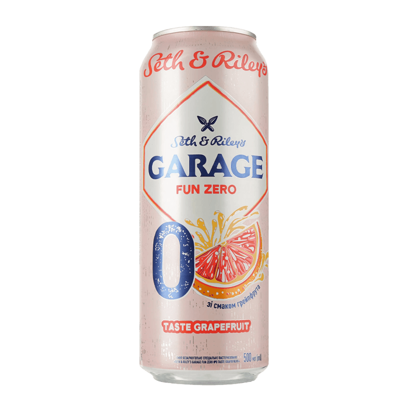 Пиво Безалкогольное Garage Seth & Riley's Fun Zero 0% Grapefruit 500ml - Retromagaz