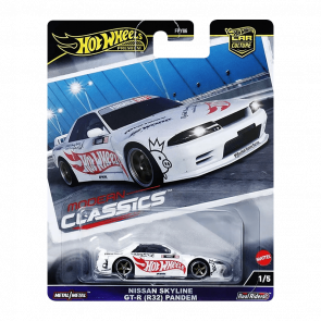 Машинка Premium Hot Wheels Nissan Skyline GT-R (R32) Pandem Modern Classics 1:64 HRV68 White - Retromagaz