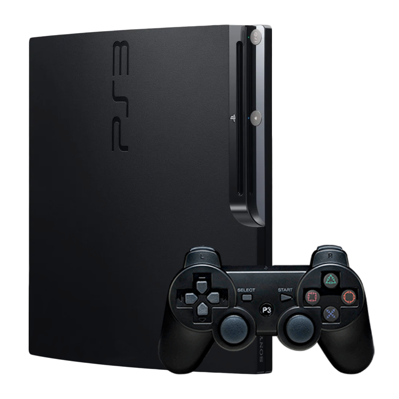 Набір Консоль Sony PlayStation 3 Slim Модифікована 500GB Black + 5 Вбудованих Ігор Б/У  + Геймпад Бездротовий RMC Новий - Retromagaz