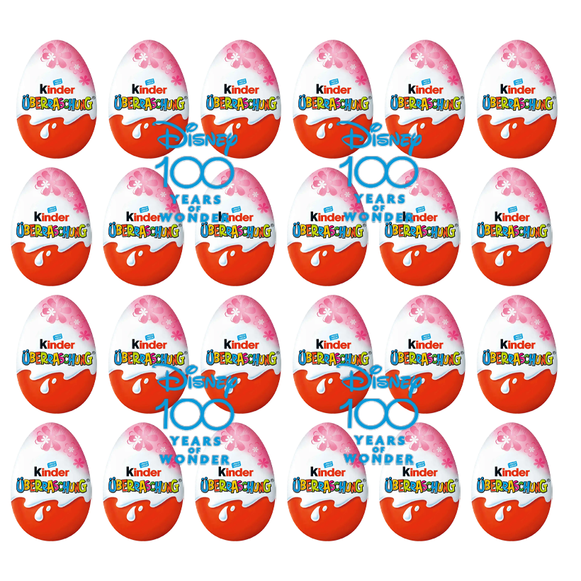 Набір Шоколадне Яйце 24шт Kinder Surprise Disney 100 Years of Wonder 20g - Retromagaz