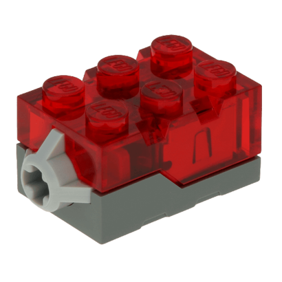 Электрика Lego Звук Свет 2 x 3 x 1 Brick 54930c01 4666707 Trans-Red Б/У Хороший - Retromagaz
