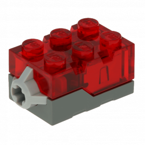 Электрика Lego Звук Свет 2 x 3 x 1 Brick 54930c01 4666707 Trans-Red 1шт Б/У Хороший - Retromagaz