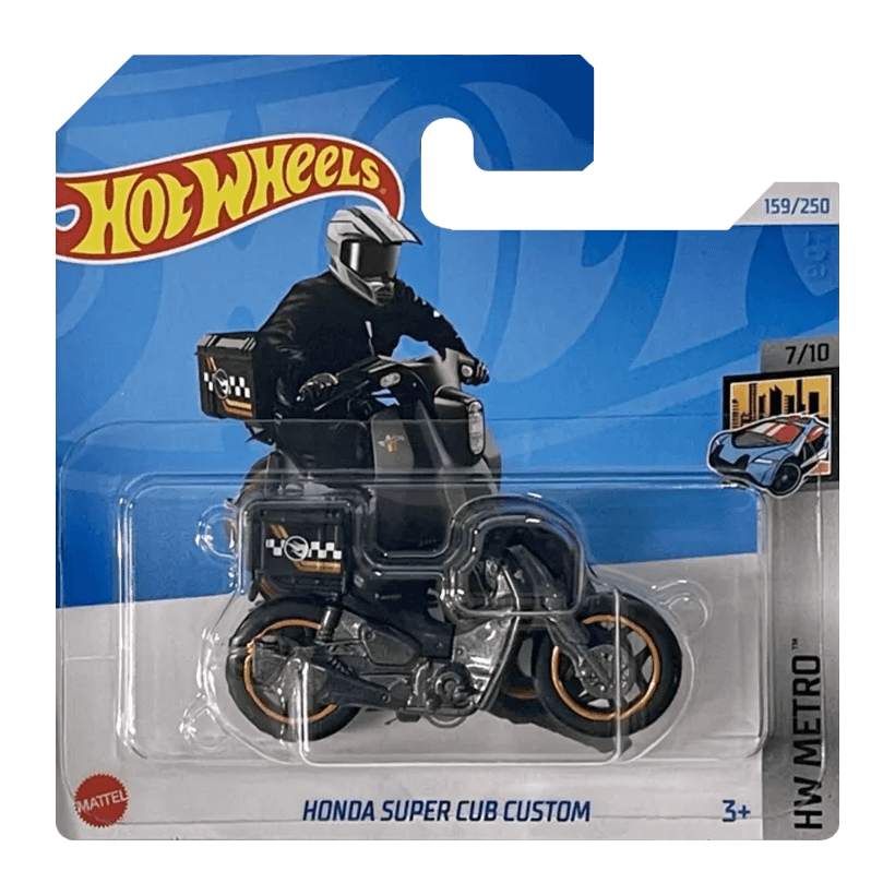 Машинка Базовая Hot Wheels Honda Super Cub Custom Treasure Hunts Metro 1:64 HTF23 Grey - Retromagaz