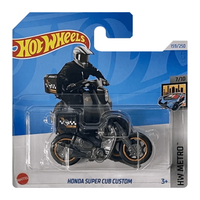 Машинка Базова Hot Wheels Honda Super Cub Custom Treasure Hunts Metro 1:64 HTF23 Grey - Retromagaz