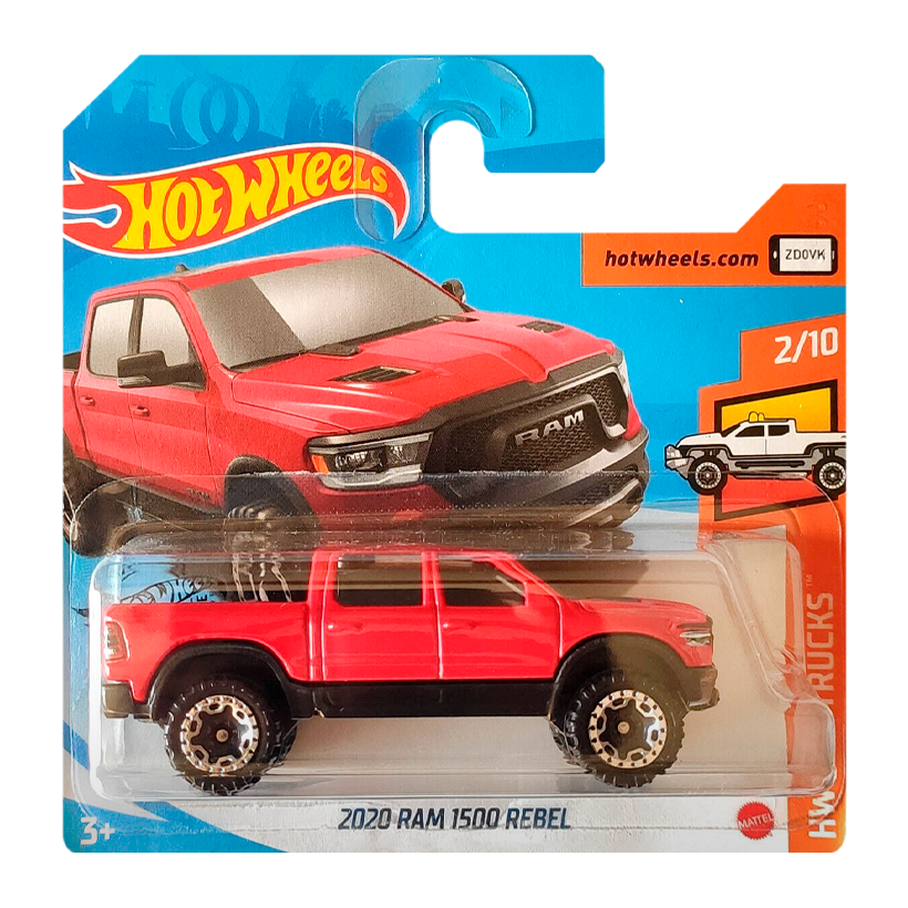 Машинка Базова Hot Wheels 2020 RAM 1500 Rebel Hot Trucks 1:64 GHB31 Red - Retromagaz