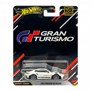 Машинка Premium Hot Wheels Gran Turismo 2022 Porsche 911 GT3 RS Pop Culture 1:64 JHW82 White - Retromagaz