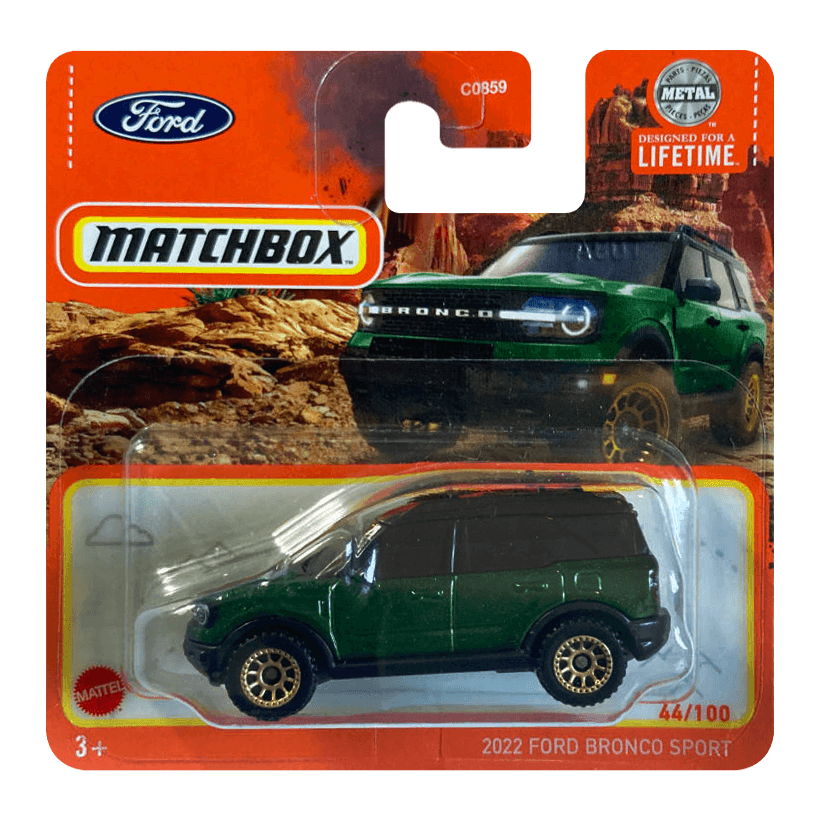 Машинка Большой Город Matchbox 2022 Ford Bronco Sport Adventure 1:64 HVN67 Green - Retromagaz