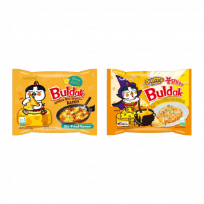 Набір Чізі Чіз (Локшина Samyang Buldak Hot Cheese + Buldak 4 Сири) - Retromagaz
