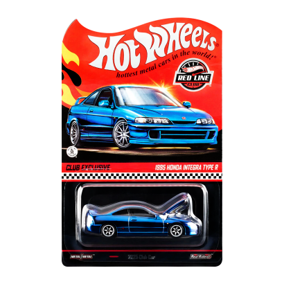 Машинка Premium Hot Wheels 1995 Honda Integra Type R Red Line Club RLC 1:64 JCP06 Blue - Retromagaz