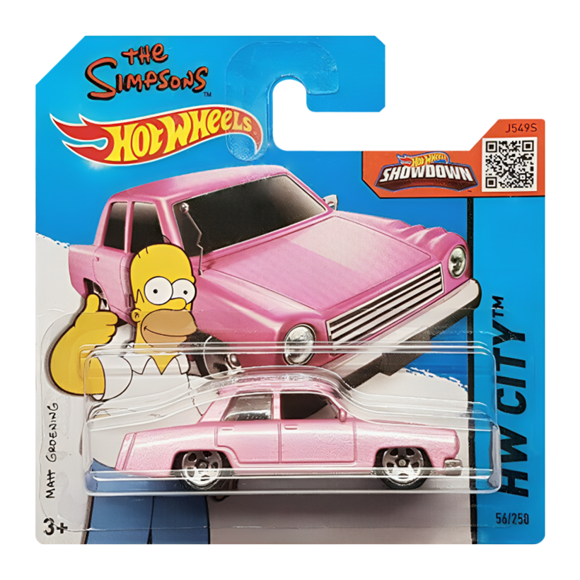 Машинка Базовая Hot Wheels The Simpsons Family Car City 1:64 CFG80 Pink - Retromagaz