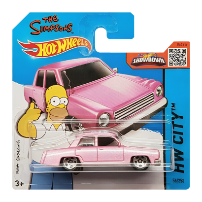 Машинка Базовая Hot Wheels The Simpsons Family Car City 1:64 CFG80 Pink - Retromagaz