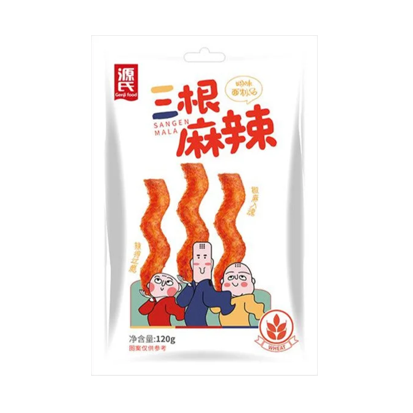 Снеки Genji Food Стики Sticks San Gen Mala 120g - Retromagaz