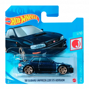 Машинка Базовая Hot Wheels '98 Subaru Impreza 22B STi-Version J-Imports 1:64 GTB01 Dark Blue