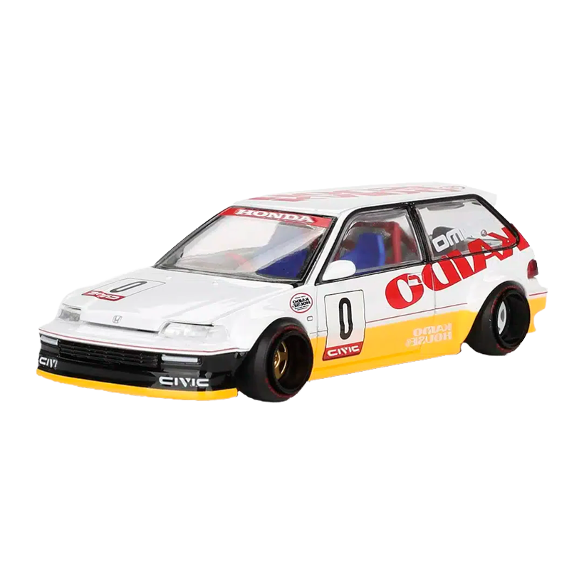 Машинка Premium Kaido House x MiNI GT Honda Civic (EF) Kanjo V1 1:64 KHMG139 White - Retromagaz