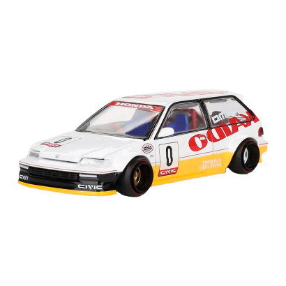 Машинка Premium Kaido House x MiNI GT Honda Civic (EF) Kanjo V1 1:64 KHMG139 White - Retromagaz