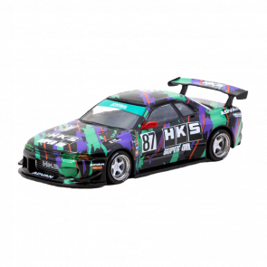 Машинка Premium Tarmac Works Nissan Skyline (R32) Widebody  HKS GLOBAL64 1:64 T64G-061-HKS Black - Retromagaz