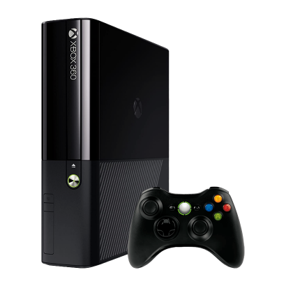Набор Консоль Microsoft Xbox 360 E 500GB Black Б/У  + Геймпад Беспроводной RMC Новый - Retromagaz