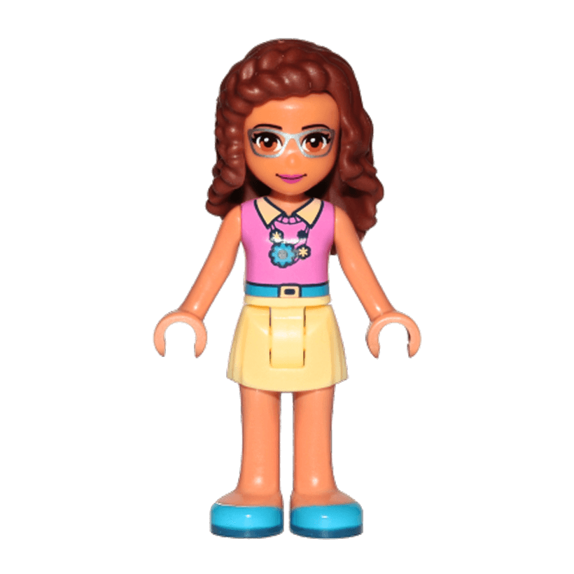 Фигурка Lego Girl Olivia Bright Light Yellow Skirt Friends frnd235 1 Б/У - Retromagaz