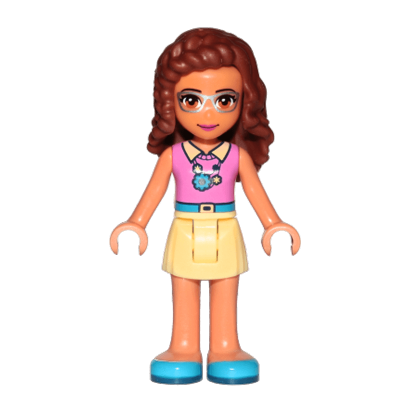 Фігурка Lego Girl Olivia Bright Light Yellow Skirt Friends frnd235 1 Б/У - Retromagaz