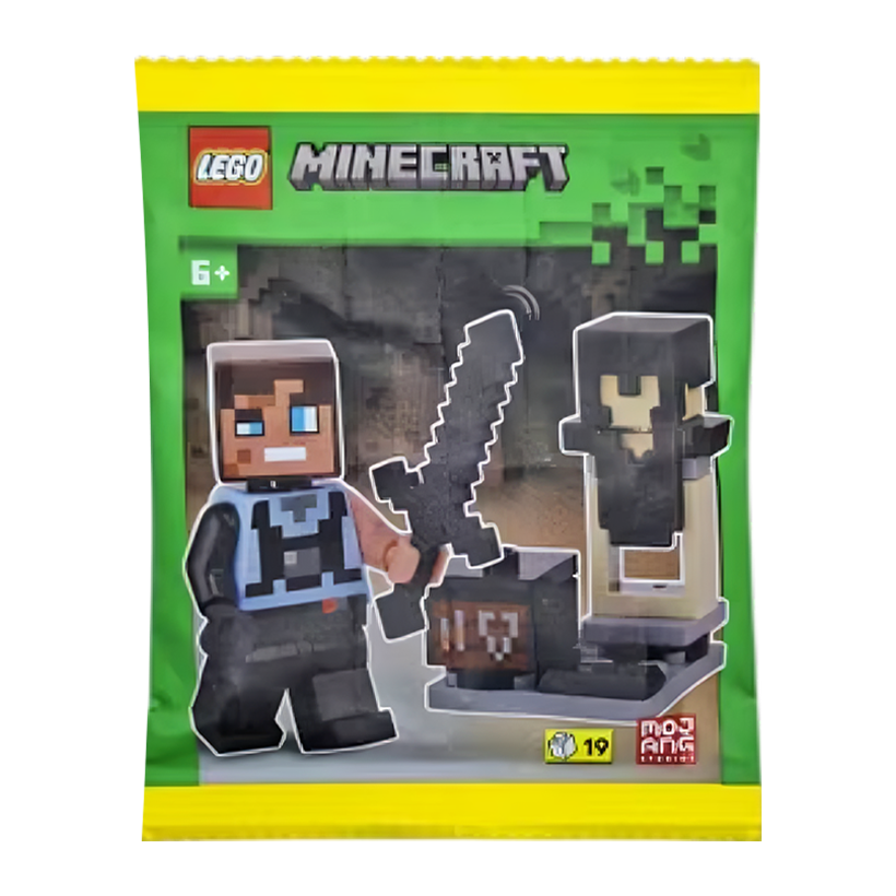 Конструктор Lego Фигурка Blacksmith with Armor and Smithing Table Paper Bag Minecraft L0002250 Новый - Retromagaz