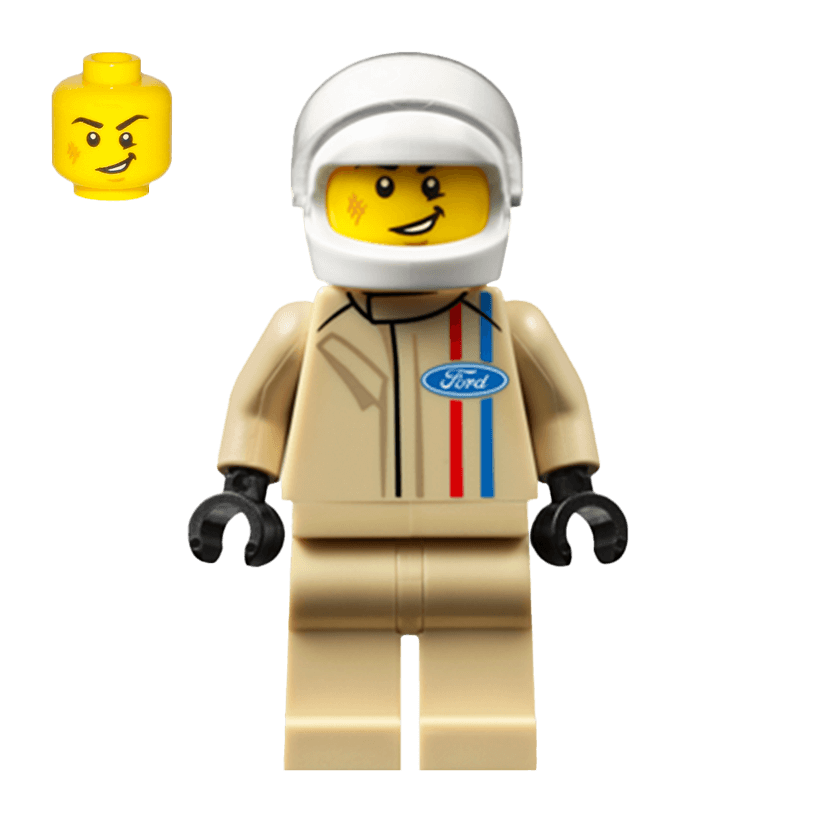 Фигурка Lego Speed Champions Ford 1966 GT40 Driver Другое sc037 Б/У - Retromagaz