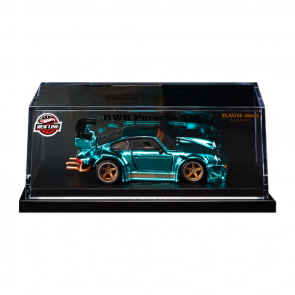 Машинка Premium Hot Wheels Porsche RWB Porsche 930 Red Line Club RLC 1:64 JLJ20 Teal - Retromagaz