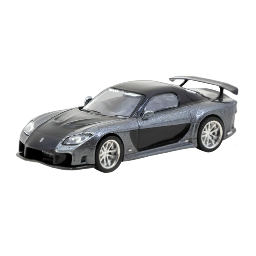 Машинка Premium Tarmac Works Mazda RX-7 VeilSide Fortune7 GLOBAL64 1:64 T64G-075-GY Grey - Retromagaz