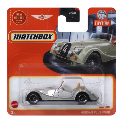 Машинка Большой Город Matchbox Morgan Plus Four Showroom 1:64 HVL02/HVN30 Silver - Retromagaz