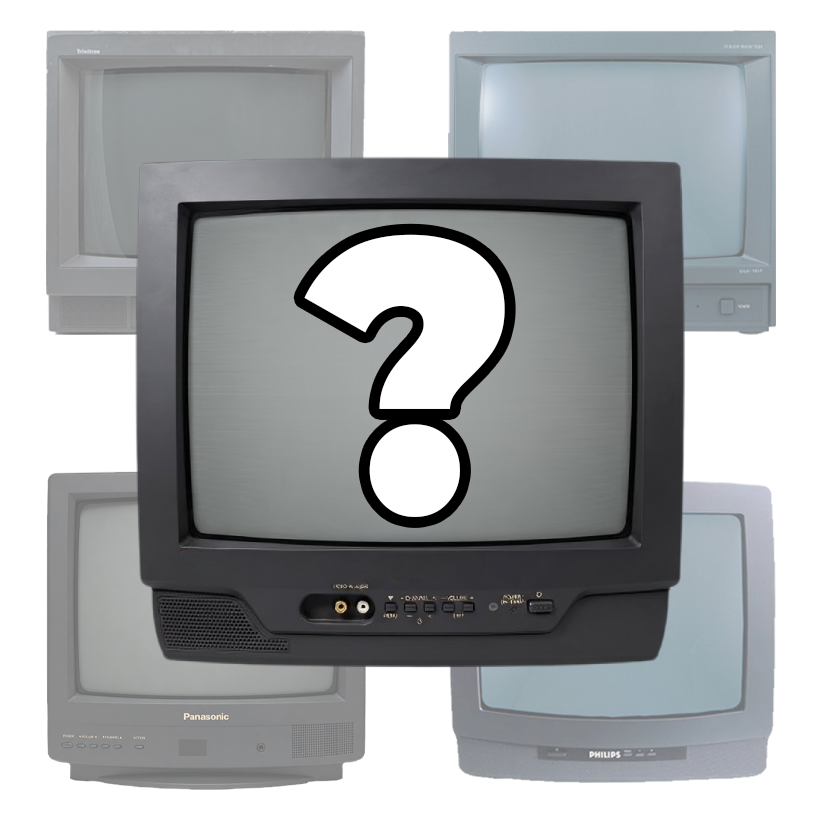 Телевизор Sony Panasonic Philips JVC Samsung LG 14" Ретро в Ассортименте Black Б/У - Retromagaz