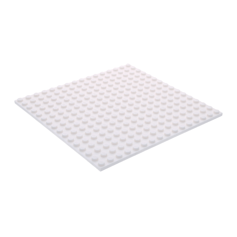 Пластина Lego Обычная Plate with Underside Ribs 16 x 16 91405 4618526 White Б/У - Retromagaz