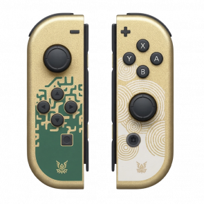 Контроллеры Беспроводной Nintendo Switch Joy-Con Zelda Tears of The Kingdom Edition Gold Green Новый - Retromagaz
