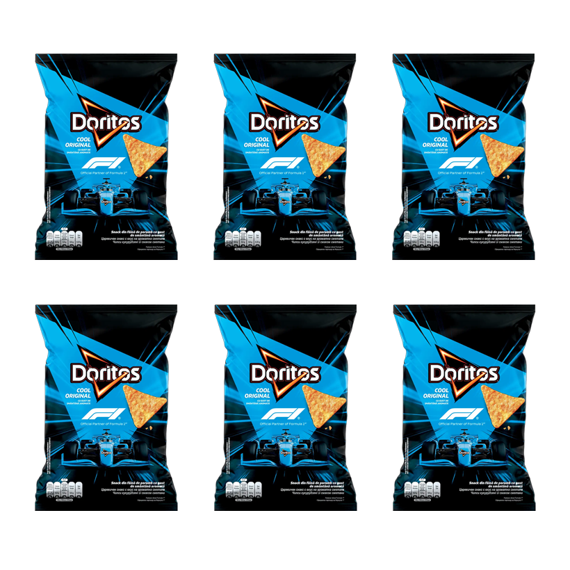Набор Чипсы 6шт Doritos Кукурузные со Вкусом Сметаны 90g - Retromagaz