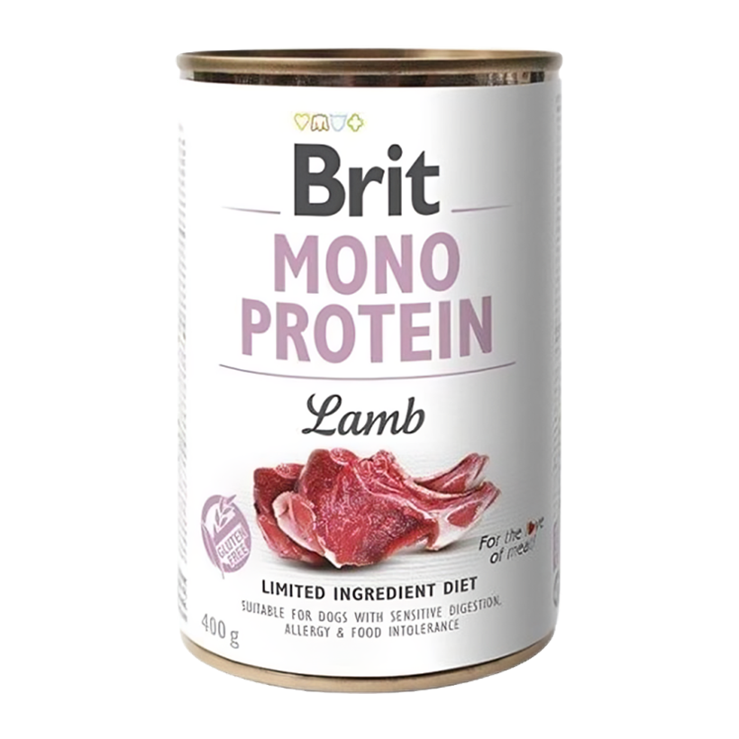 Влажный Корм для Собак Brit Care Mono Protein Ягненок 400g - Retromagaz