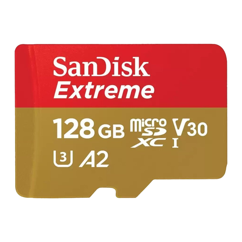 Карта Памяти SanDisk Extreme UHS-I Pro U3 V30 A2 + SD Adapter 128GB - Retromagaz