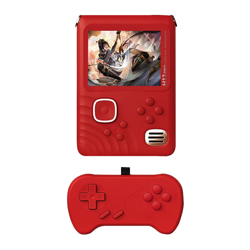Консоль RMC E2 with Power Bank 6000 mAh + 1000 Вбудованих Ігор Red - Retromagaz
